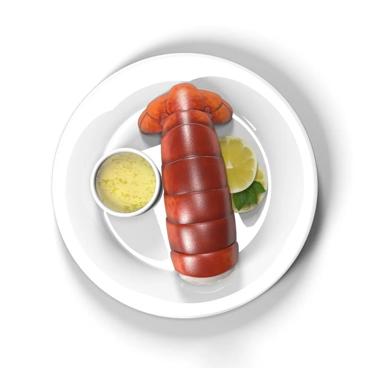Lobster dish 3D model