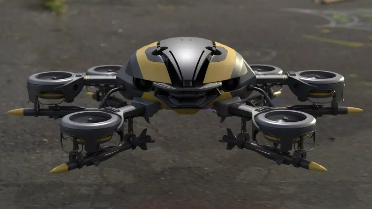 MissileCopter Drone 3D model