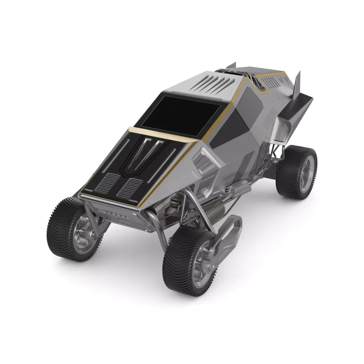 5 Wheel Snowmobile 3D model