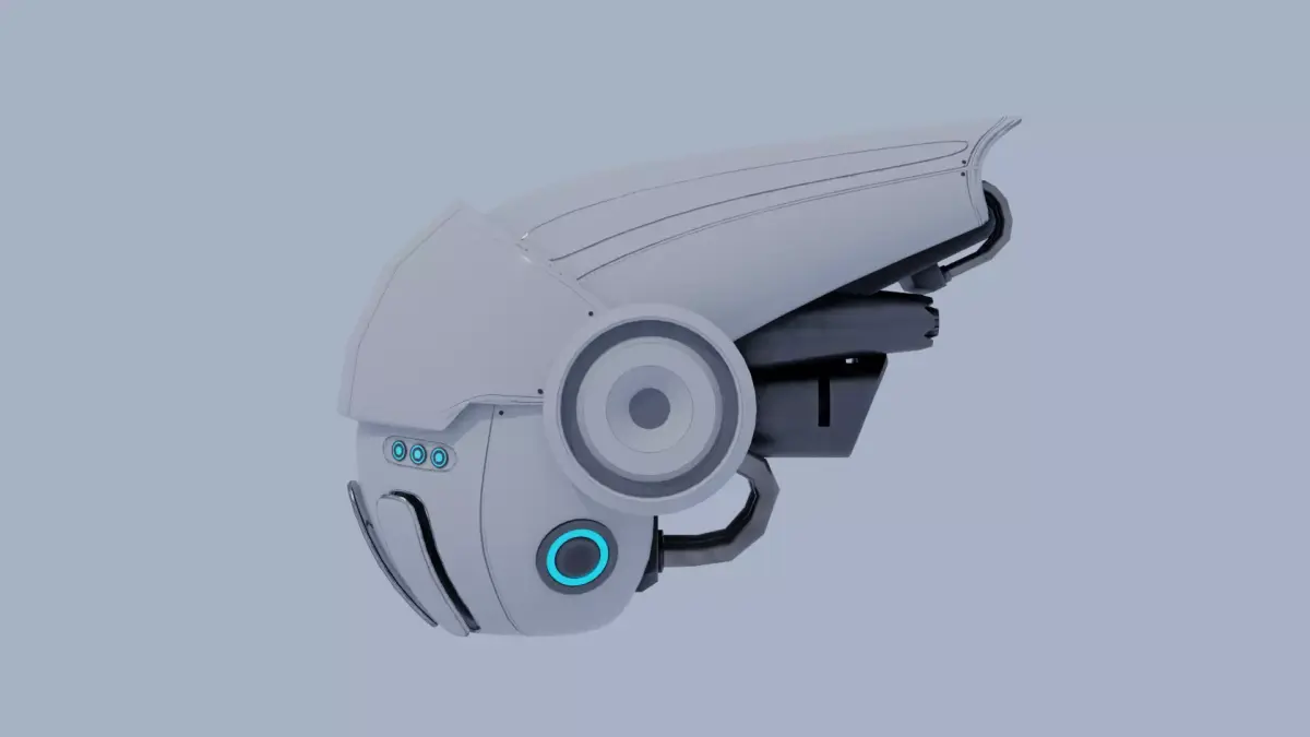 Drone Scout Low-poly 3D model