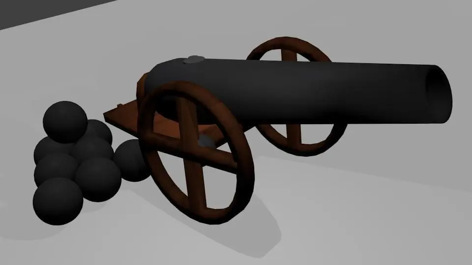 canon assassin creed pirat 3D model