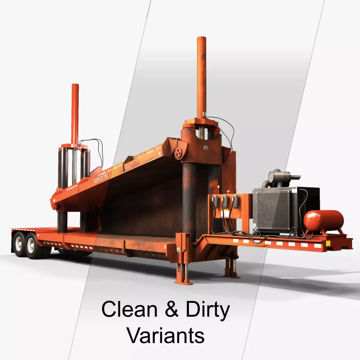 Impact V Car Crusher - PBR - Rigged - Textured with 2 types 3D model