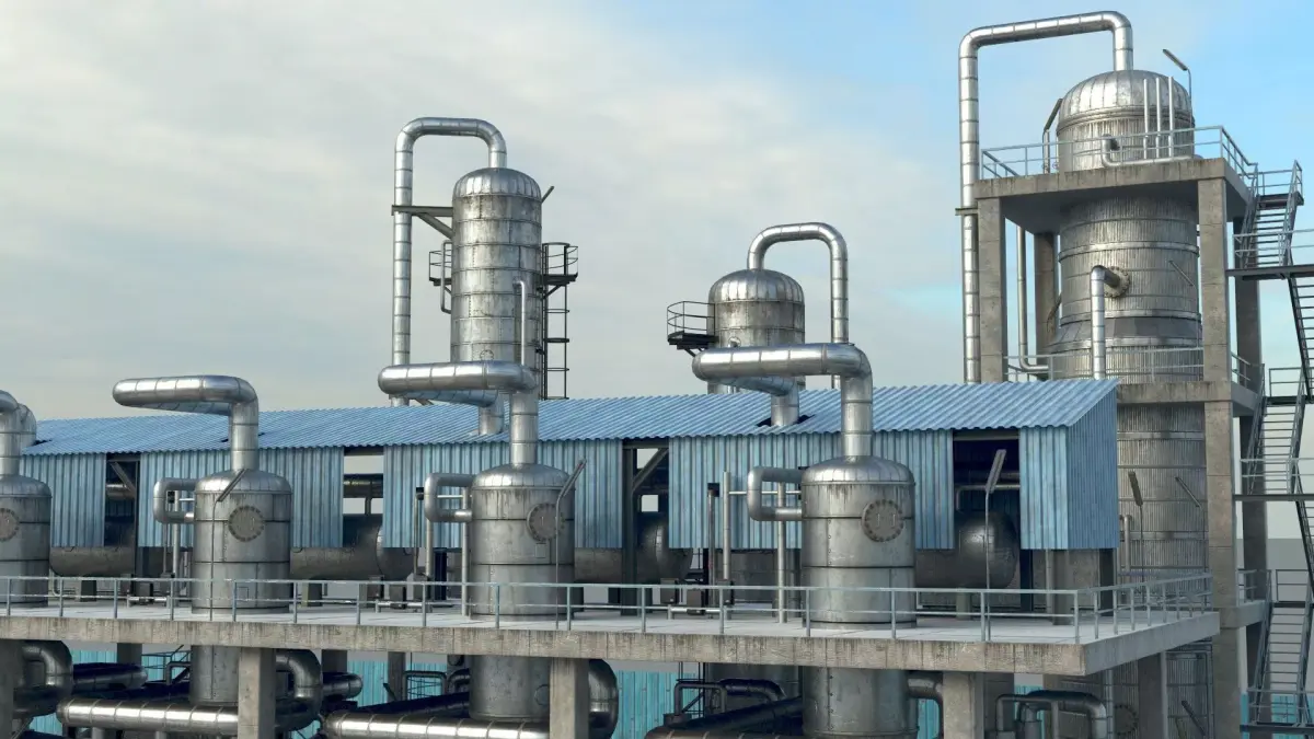Refinery Unit 3 PBR 3D model