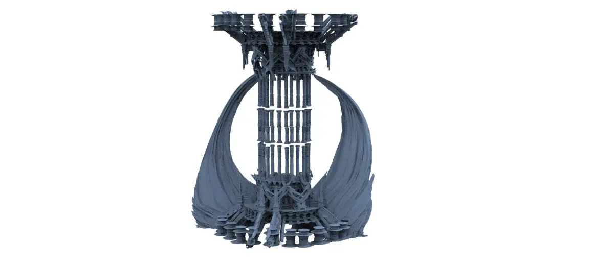 Pillar of Acadia city floor  3D model