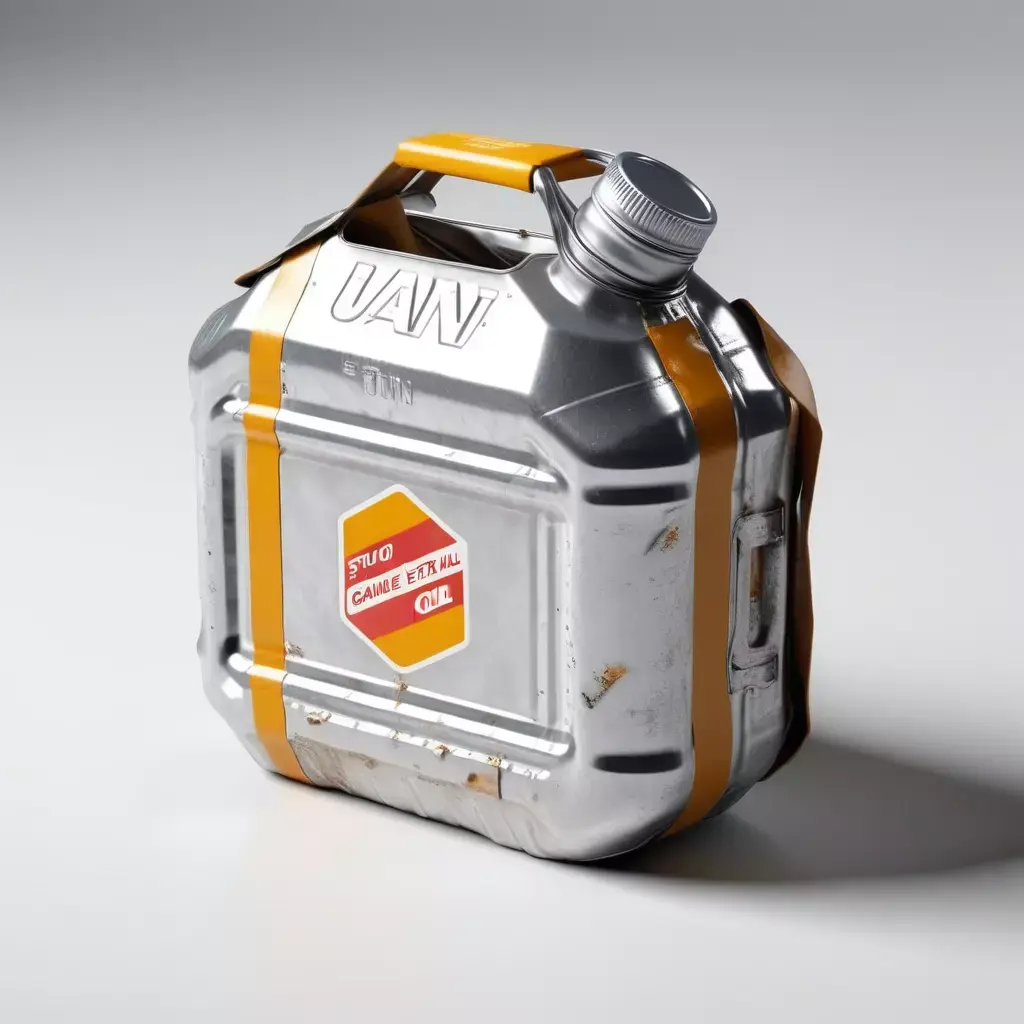 Distressed Metal Fuel Jerry Can 3D model