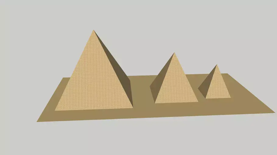 Egyptian pyramids 3D model