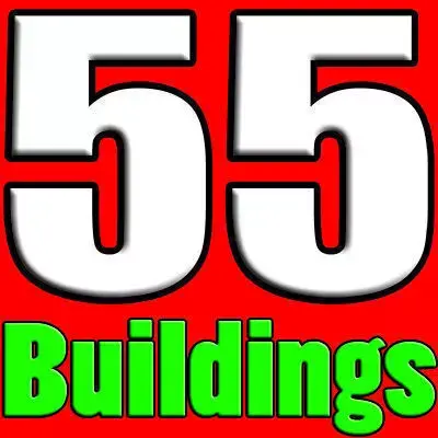 55 Detailed Buildings 3D model