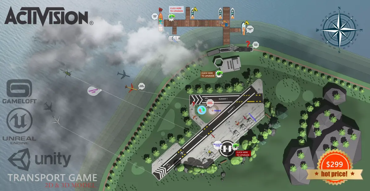 Empire MAP Low-poly 3D model