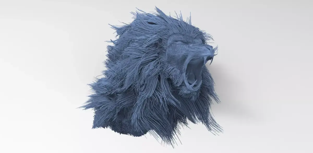 Lion head 3D model 3D model