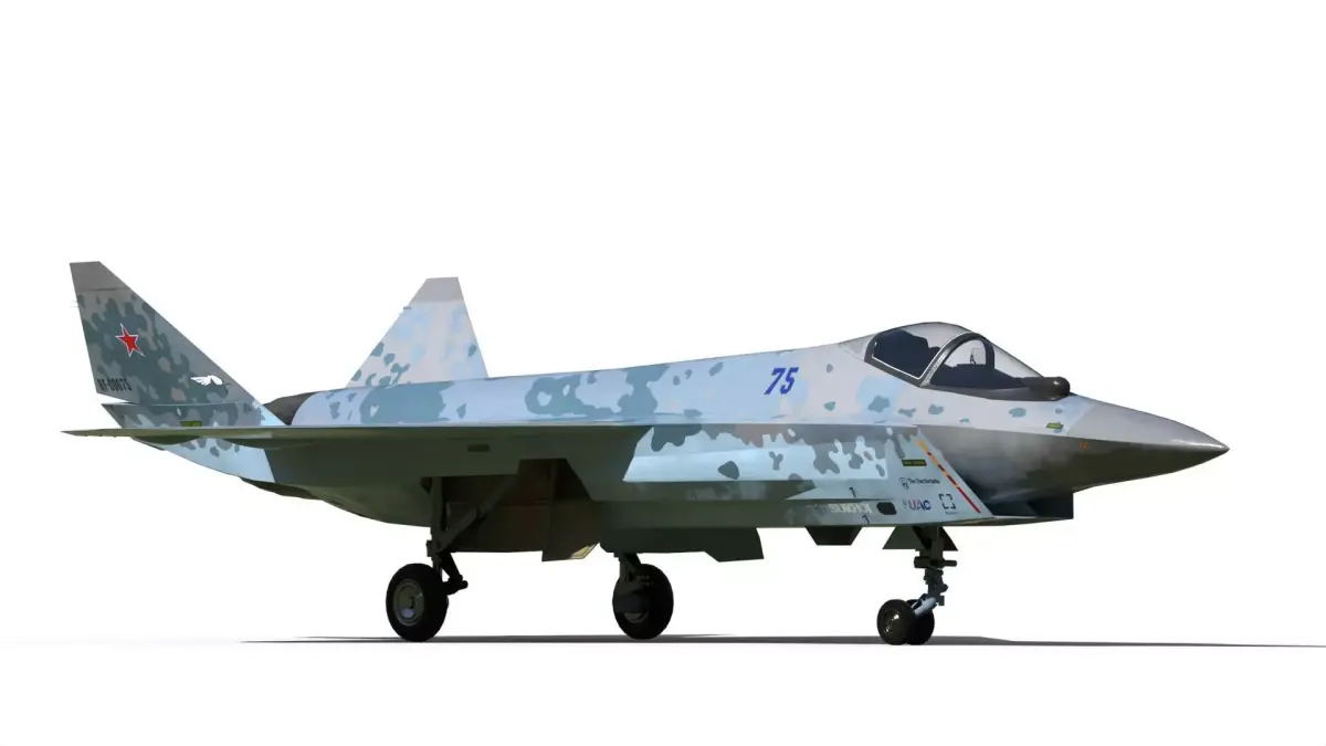 Sukhoi checkmate T-75 LTS 3D model