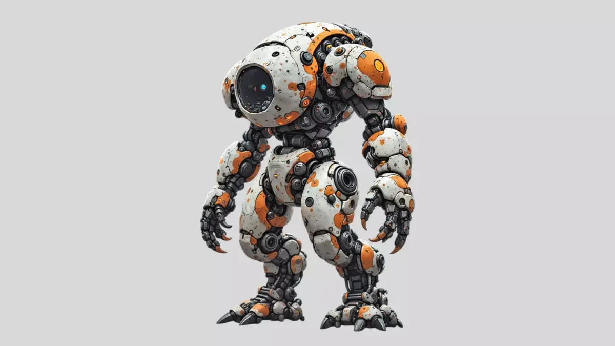Sci Fi Robot Character Game Ready Mech Droid Futuristic Machine  3D model