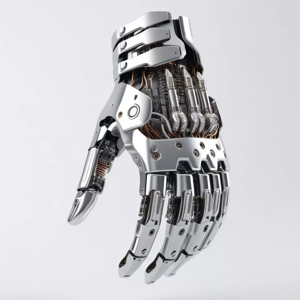 Futuristic Cyborg Hand 3D Model 3D model