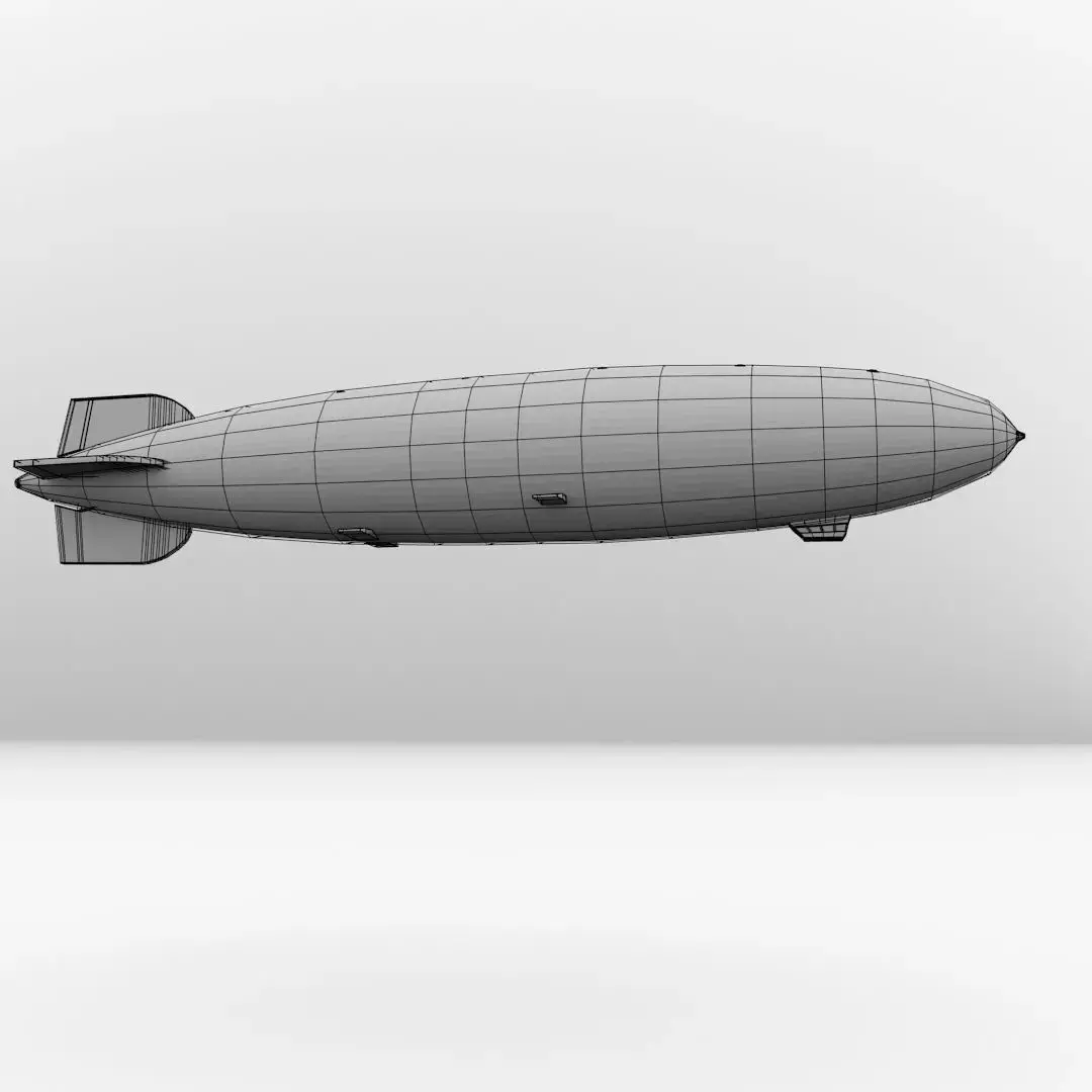 Airship zeppelin 3D model