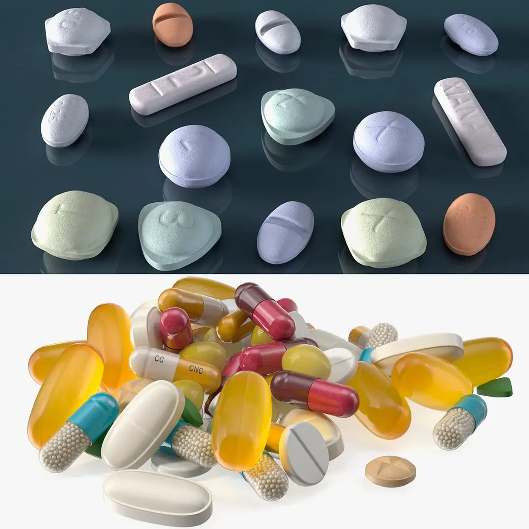 Pills Collection 3D model