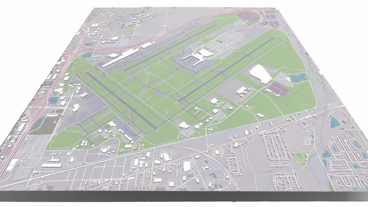 Indianapolis International Airport United States 3D model