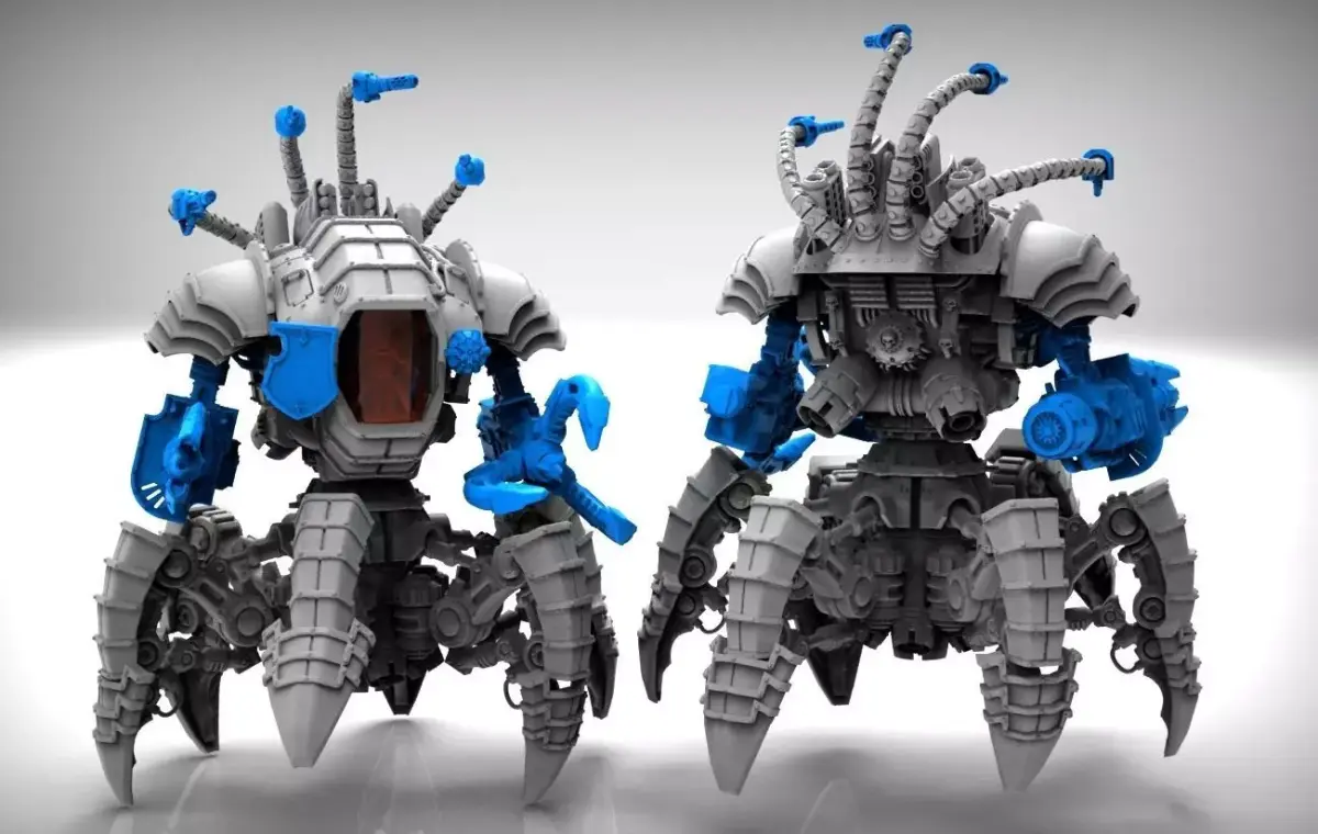 Dark Techno Arachknight legs 3D print model