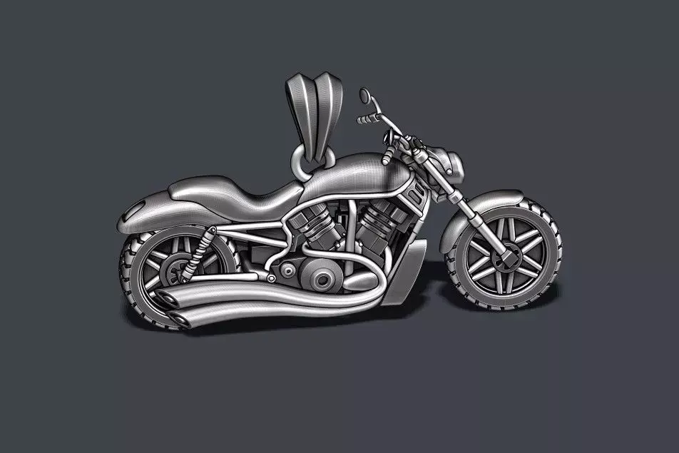 Motorcycle pendant 3d 3D print model purchase