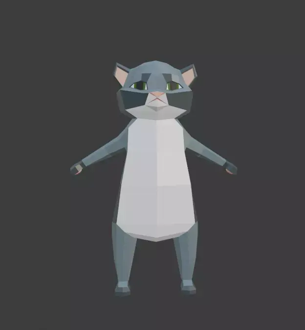 Meow-Meow Gangnam Style Low-poly 3D model