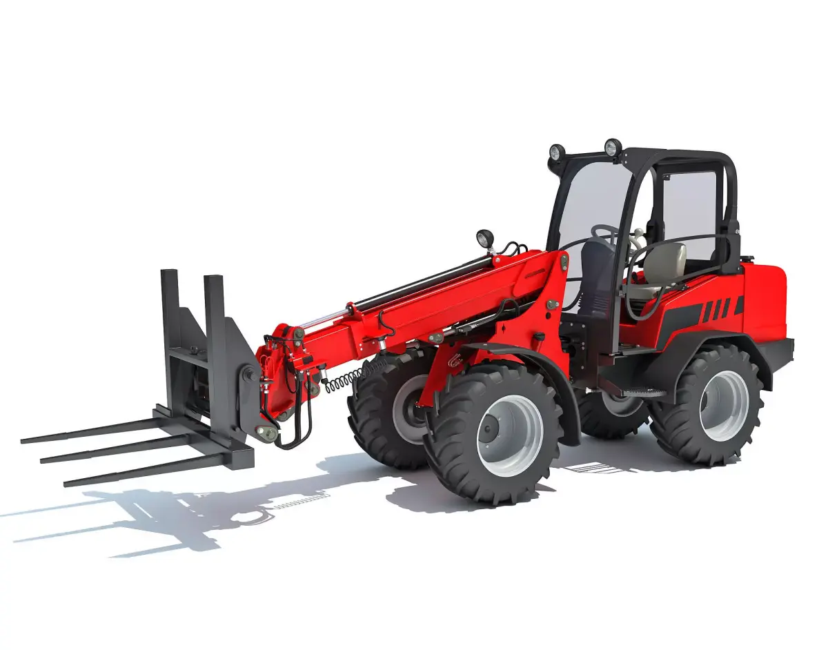 Telescopic Wheel Loader 3D model by 3D-Horse