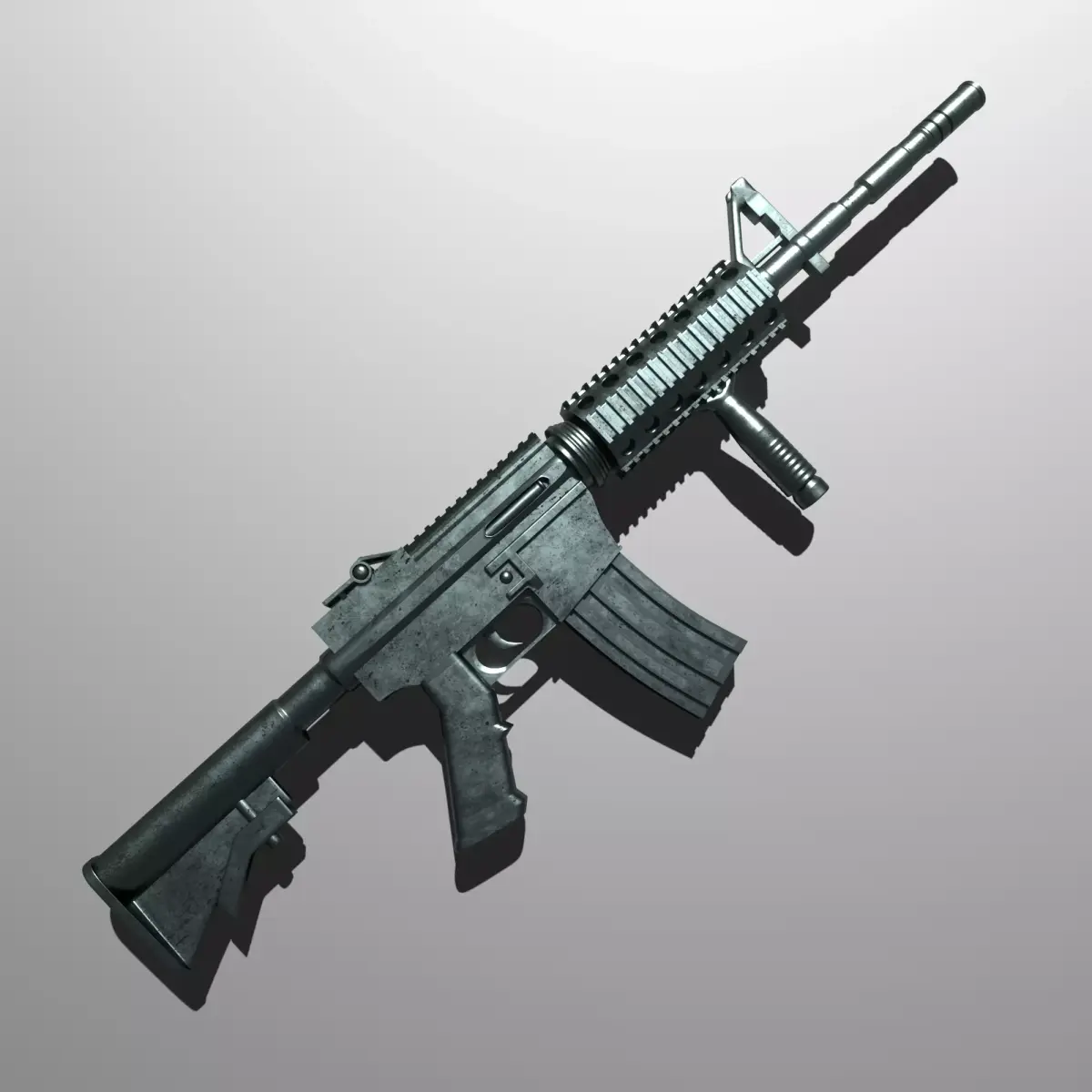 M4A1 Rifle Free low-poly 3D model purchase