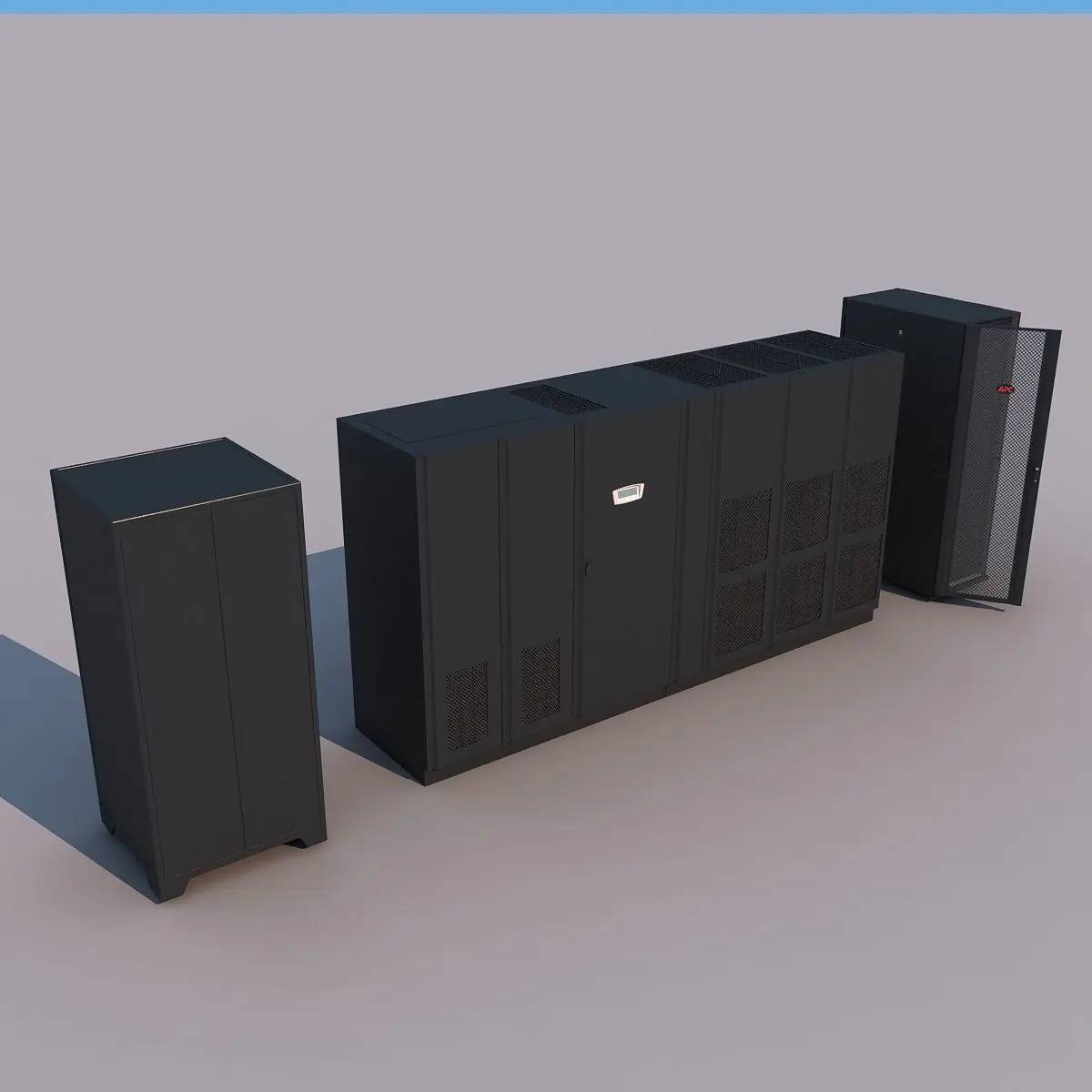 Computer server 3D model