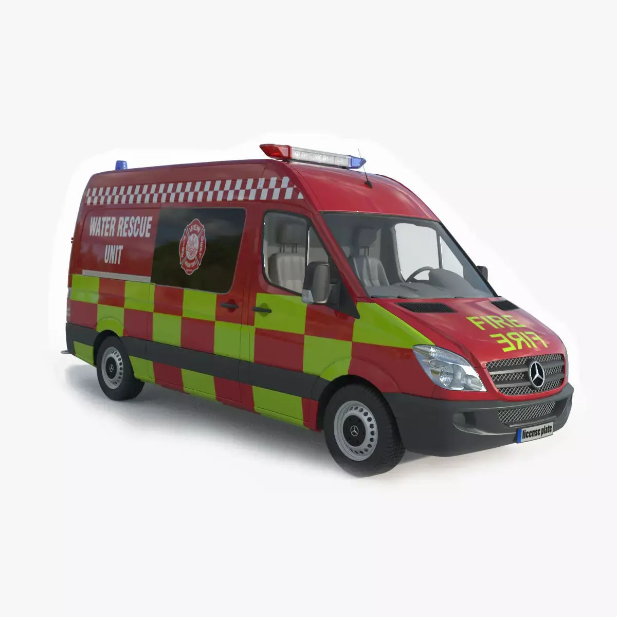 Mercedes Benz Sprinter Fire Rescue 3D model