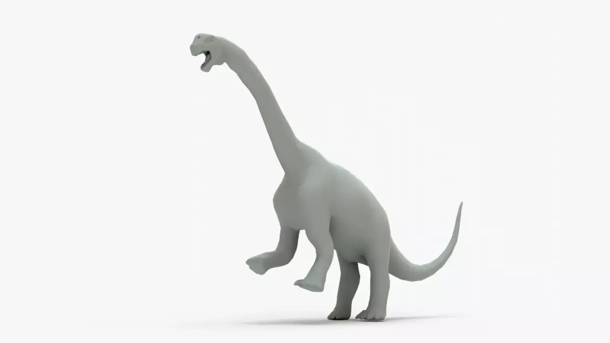 Camarasaurus Rigged Basemesh Low-poly 3D model