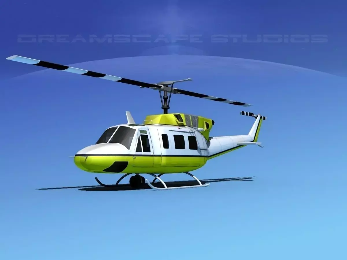 Bell 212 V22 Unmarked 3D model