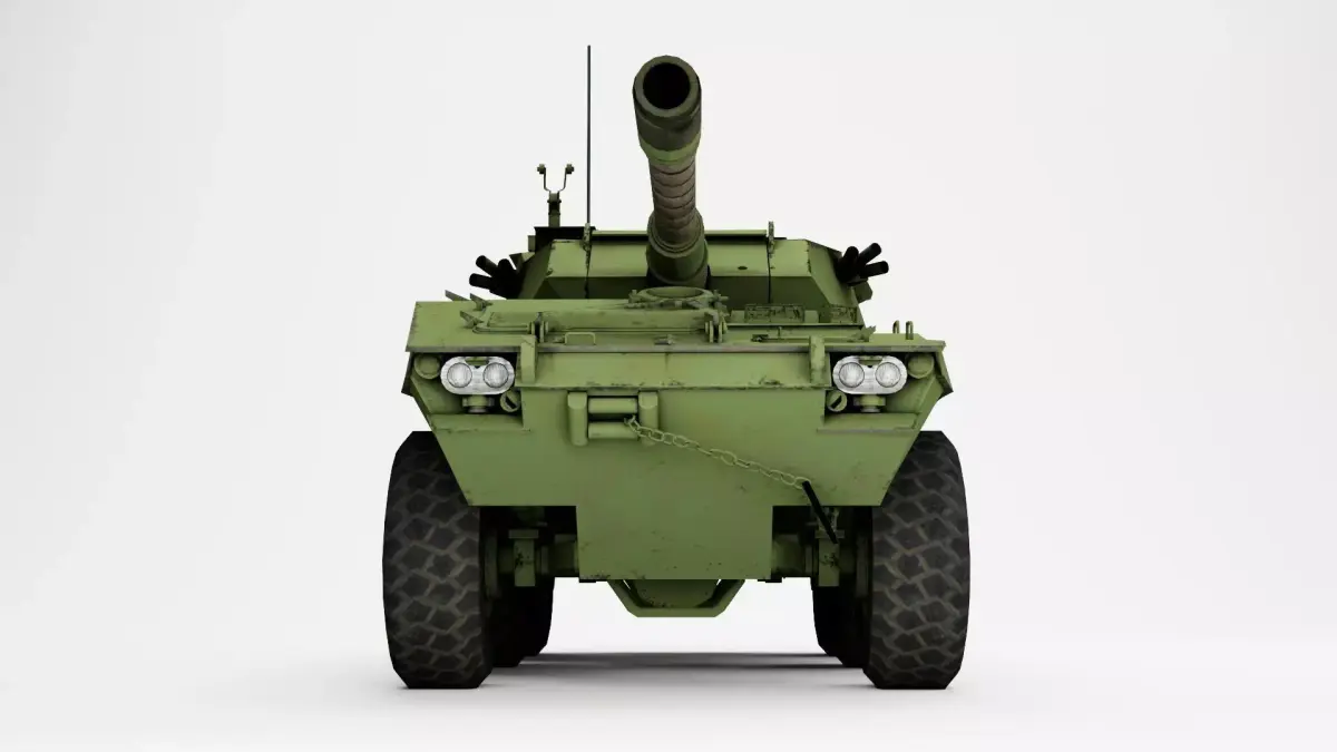 LAV-600 military vehicle Low-poly 3D model