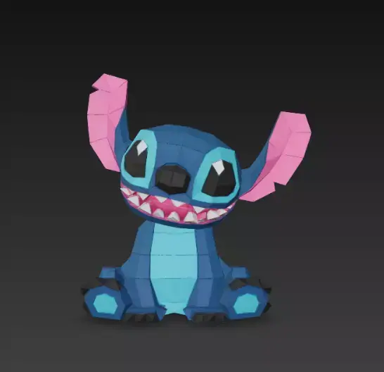 Stitch - Papercraft 3D print model