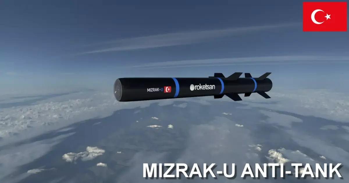 Mizrak-U Anti-Tank Missile Low-poly 3D model