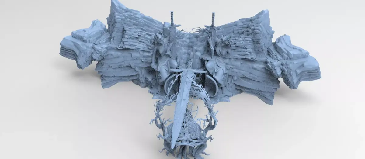 Avalon Gate mountain 2  3D model