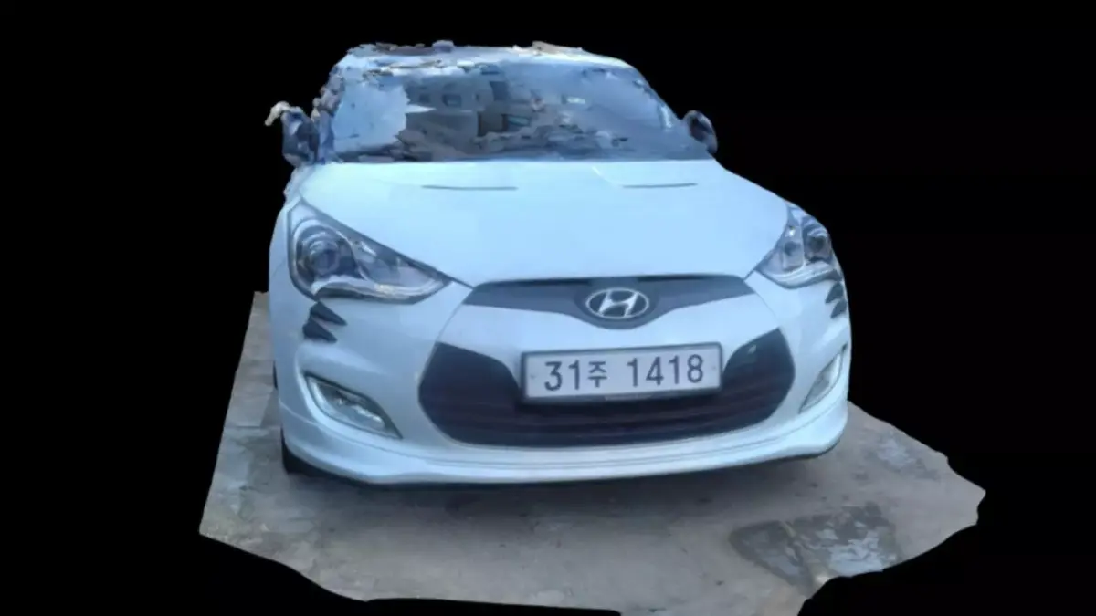 Photogrammetry Hyundai Veloster 2011 GDI OEM Body Kit AA016 3D model