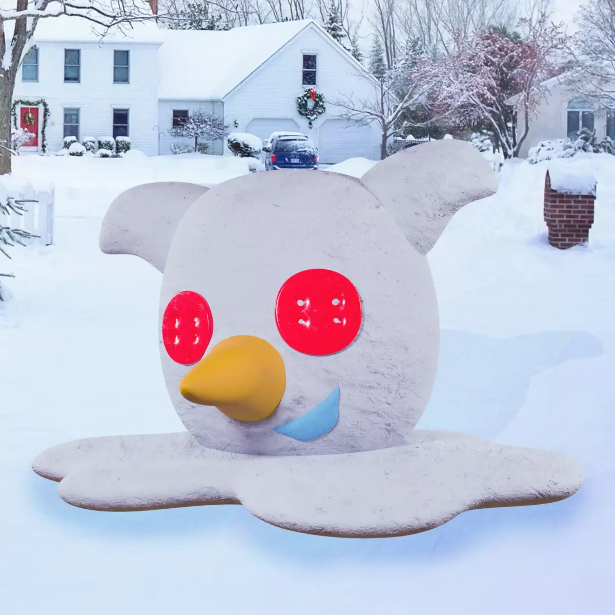 snow pig 3D model