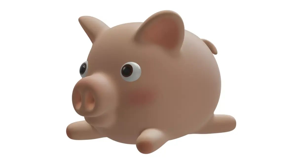 Cute Pig Free 3D model