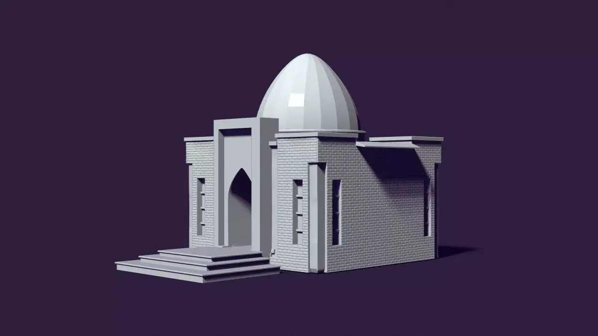 Mausoleum of Muslim Turkic peoples 3D print model buy