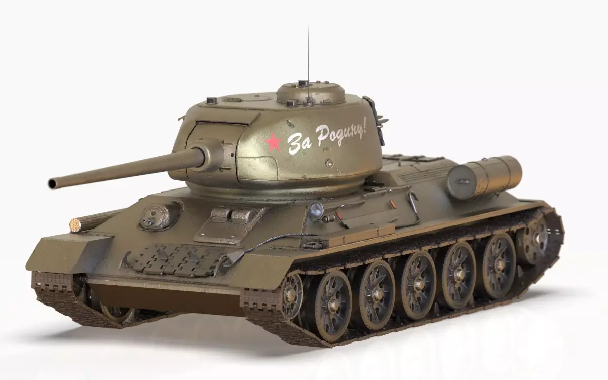 Soviet Tank T-34-85 3D model