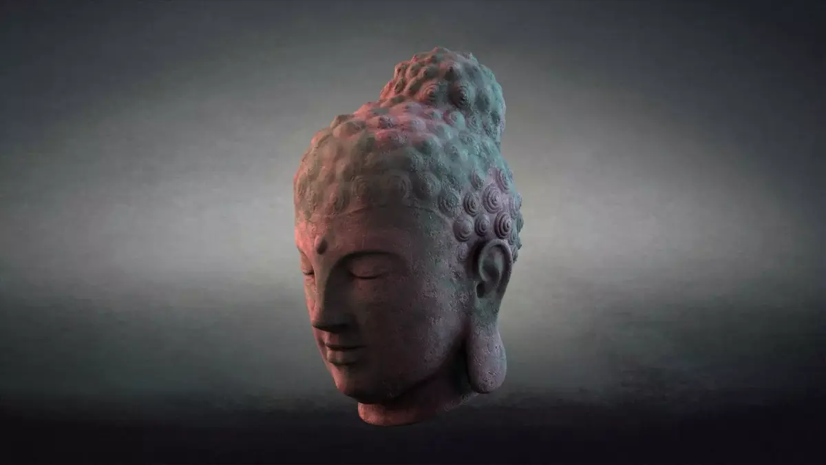 Buddha Statue Head model head 3D model