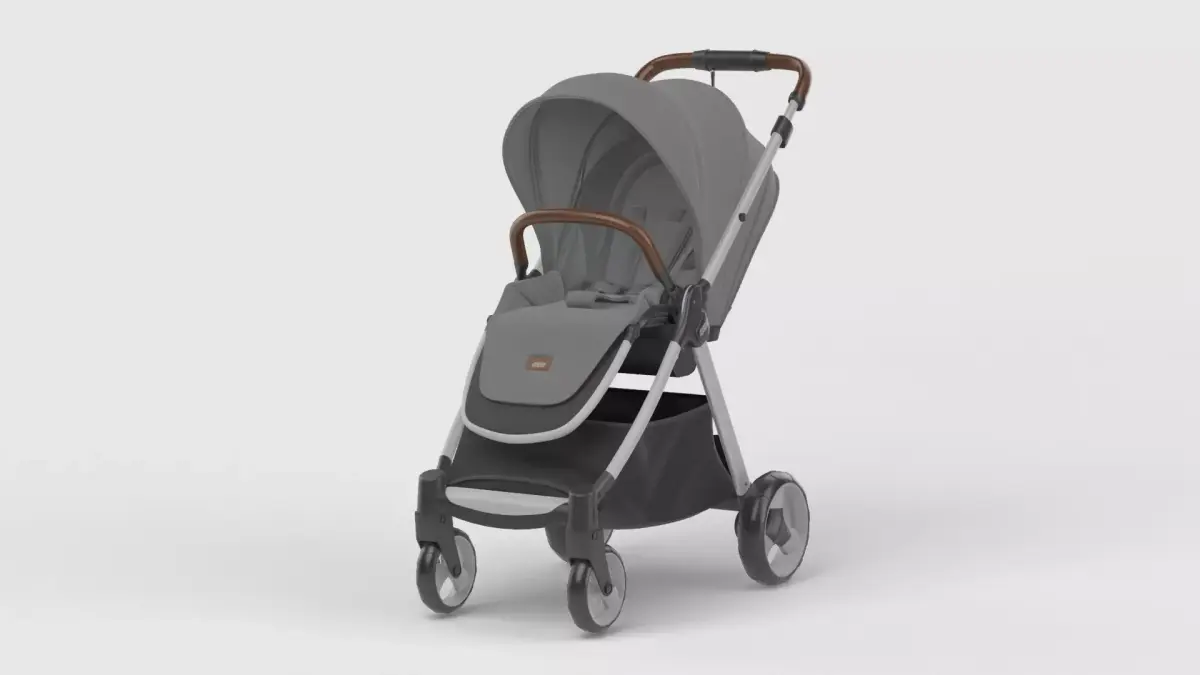 Baby stroller 3D model 3D model 15