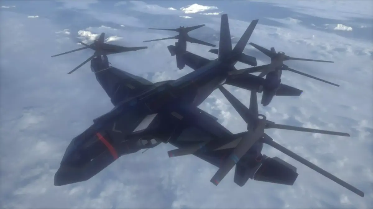 VTOL V48 - Night Eagle Free 3D model