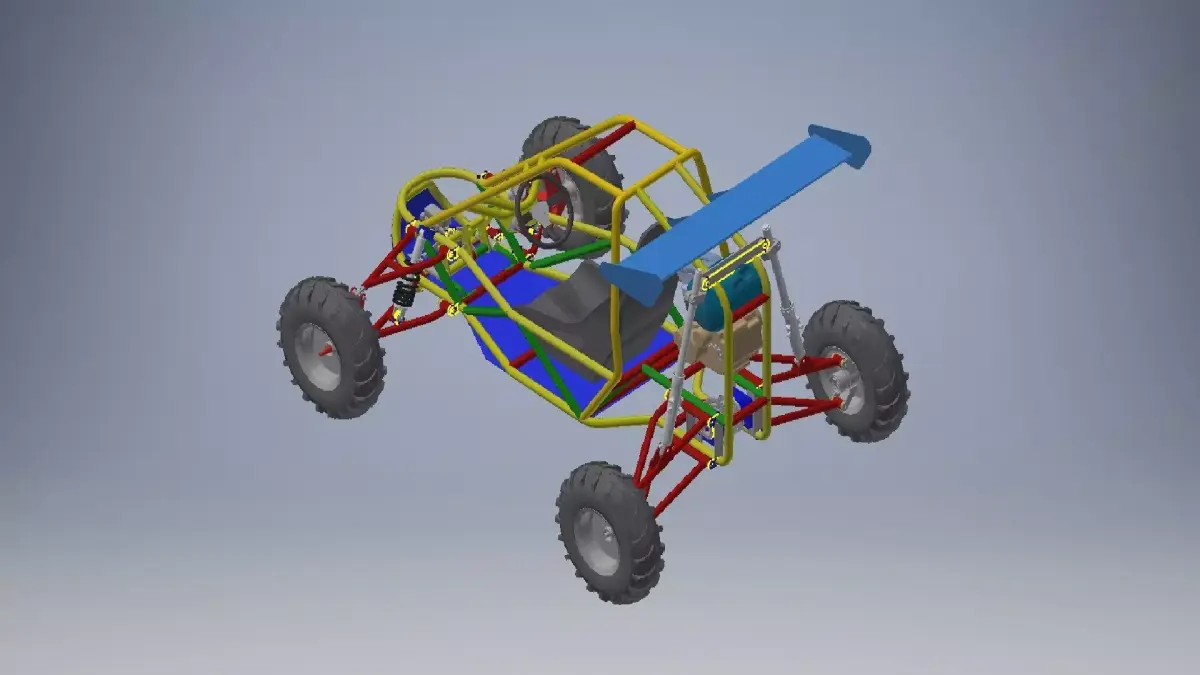 Kart cross 250 off road Vehicle 3D model