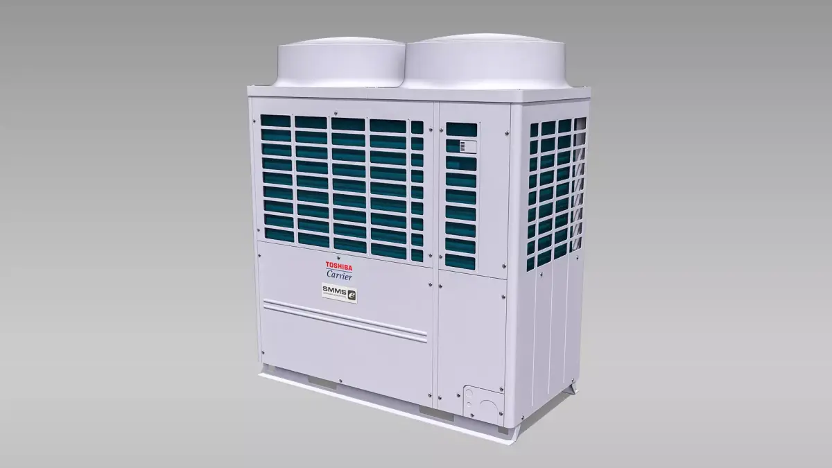 20hp Toshiba Carrier VRF Heat Recovery Outdoor Unit Low-poly 3D model