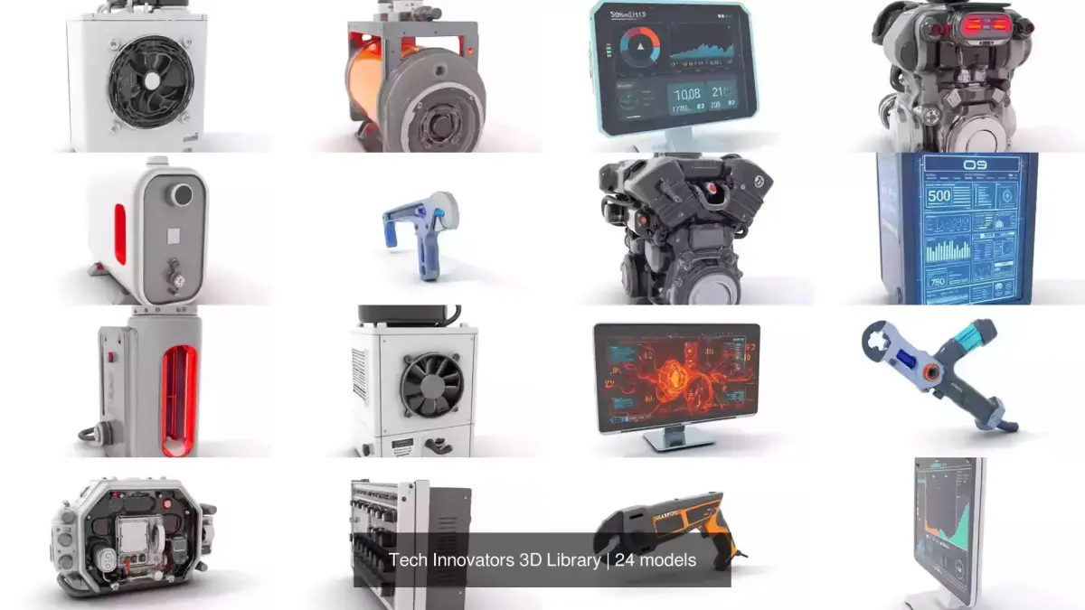 Tech Innovators 3D Library 3D Model Pack
