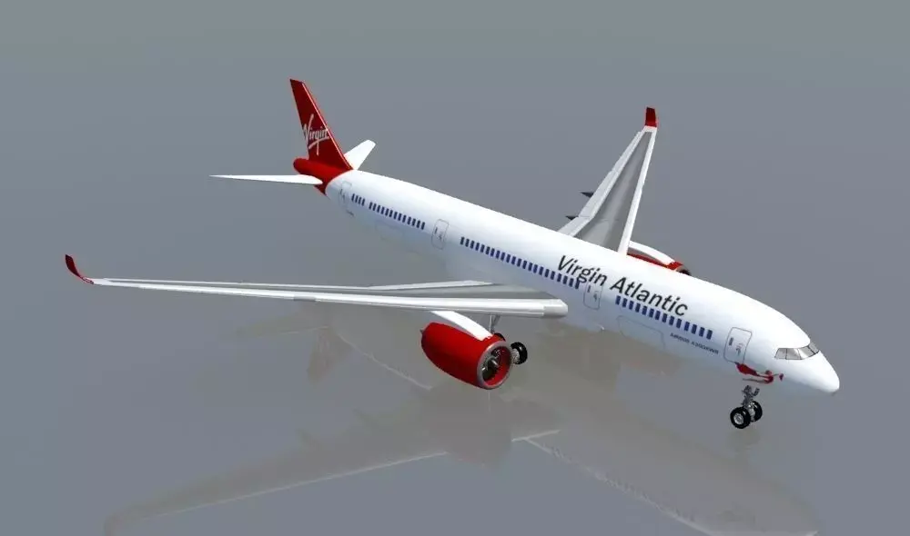 Airbus A350 XWB Virhin 3D model