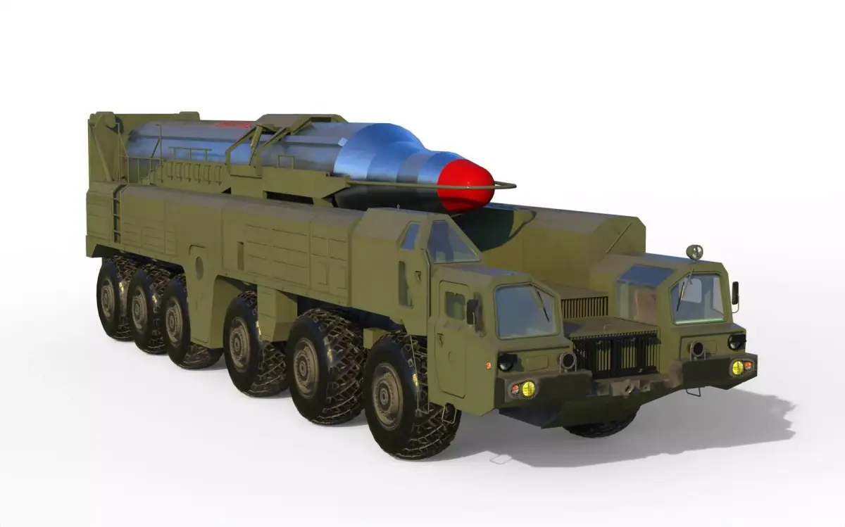 Musudan missile launcher 3D model