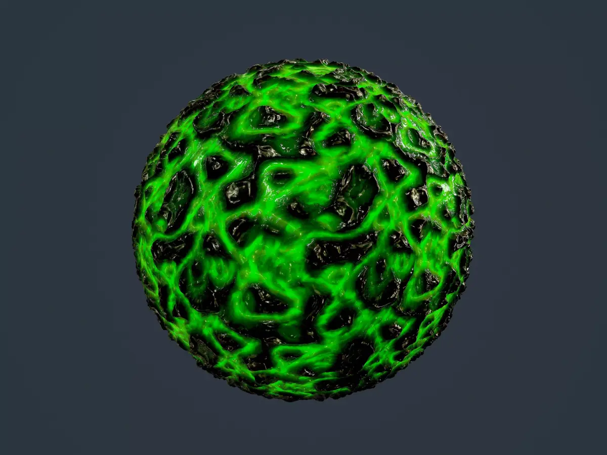 Sci-fi Alien Creature Environment Seamless PBR Texture 02 Texture