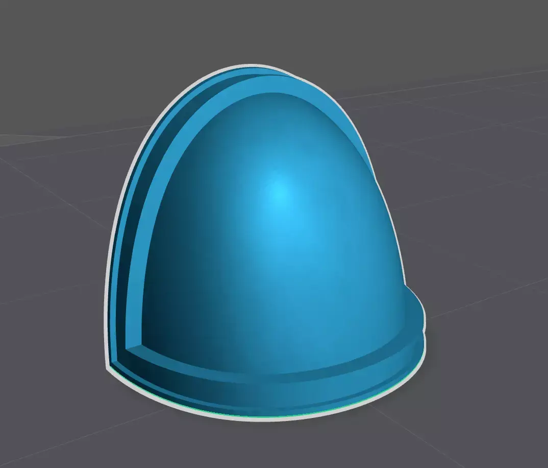 Indented Edged Pad Free 3D model