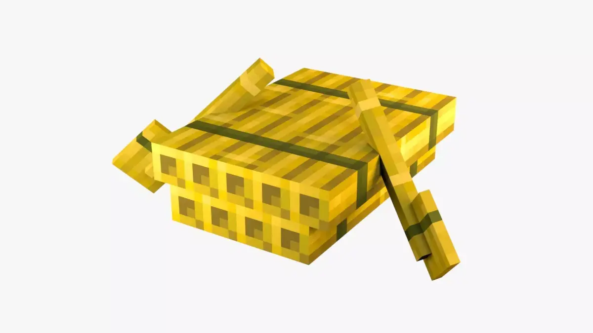 Minecraft Raft Low-poly 3D model