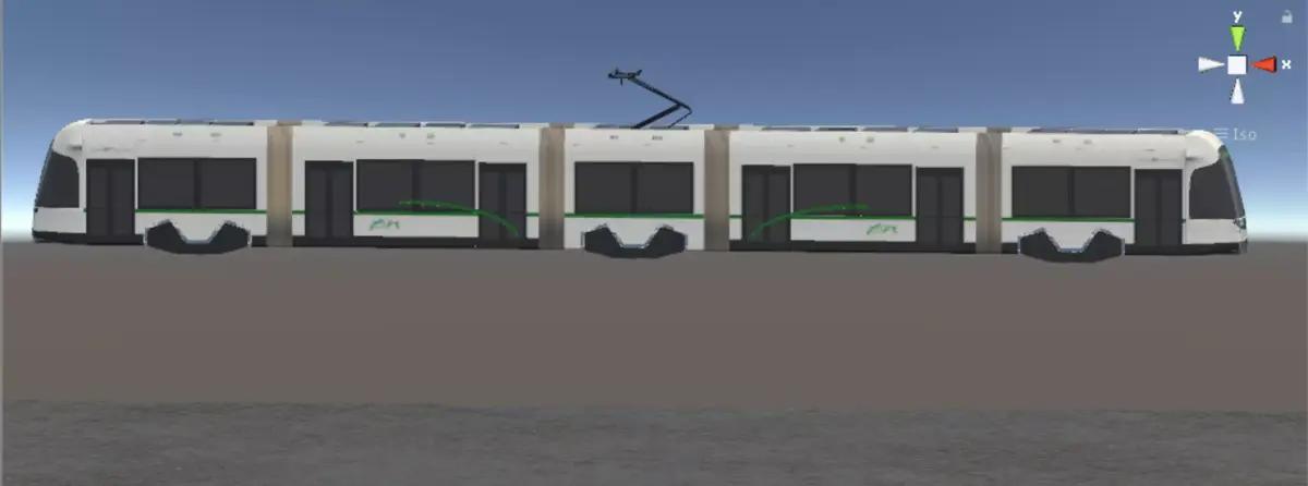 Tramway Bombardier incentro Adtranz Nantes France 3D model