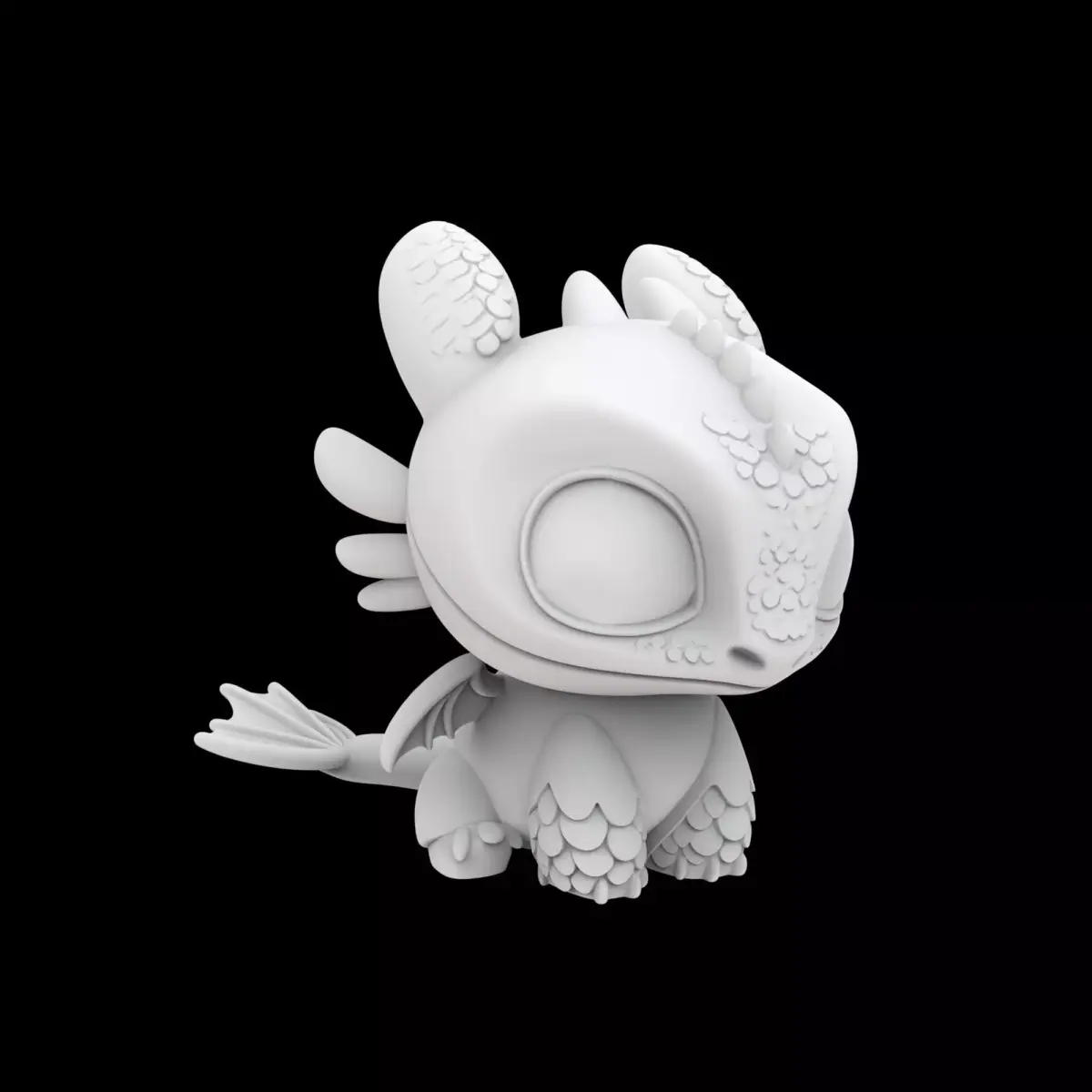 Toothless Banguela 3D Print Model 3D print model